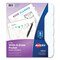 Avery 5-Tab 11.13 in. x 9.25 in. Write and Erase Durable Plastic Dividers with Straight Pocket - White (1-Set)